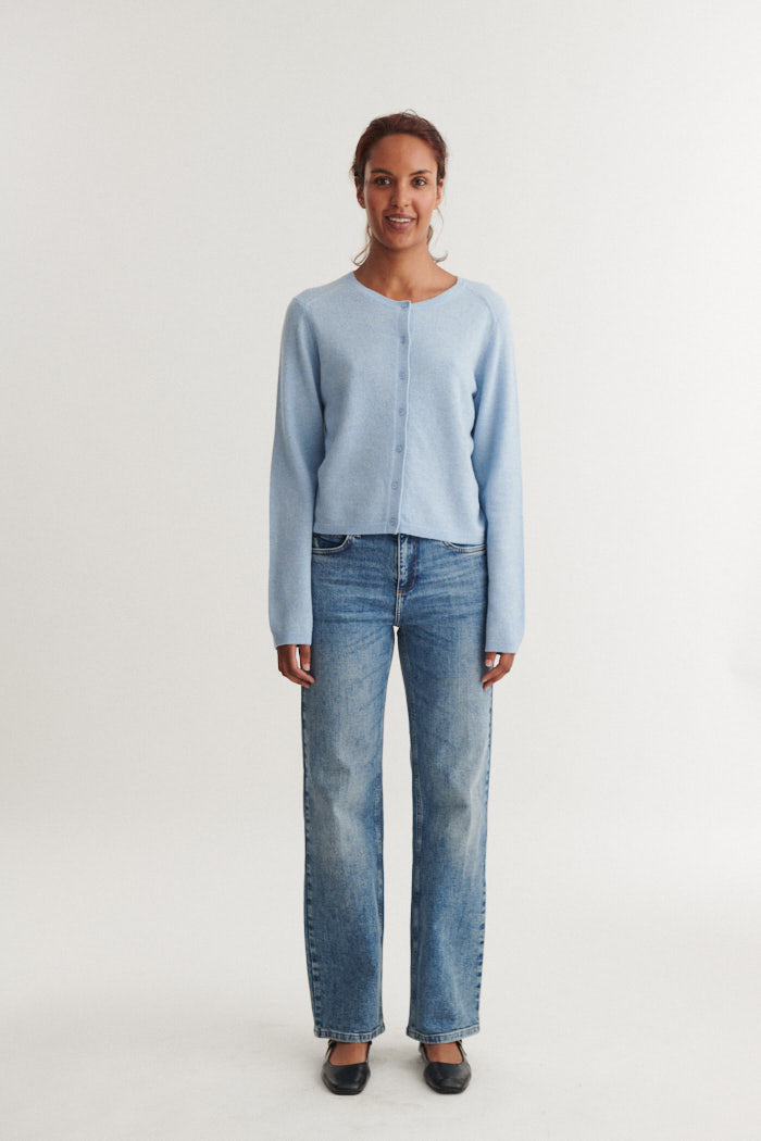 Selem Cardigan, Light Blue, Basic Apparel