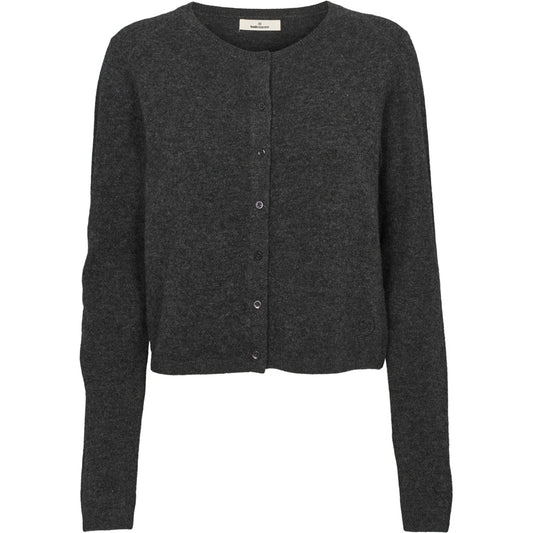 Selem Cardigan, Dark Grey Melange, Basic Apparel