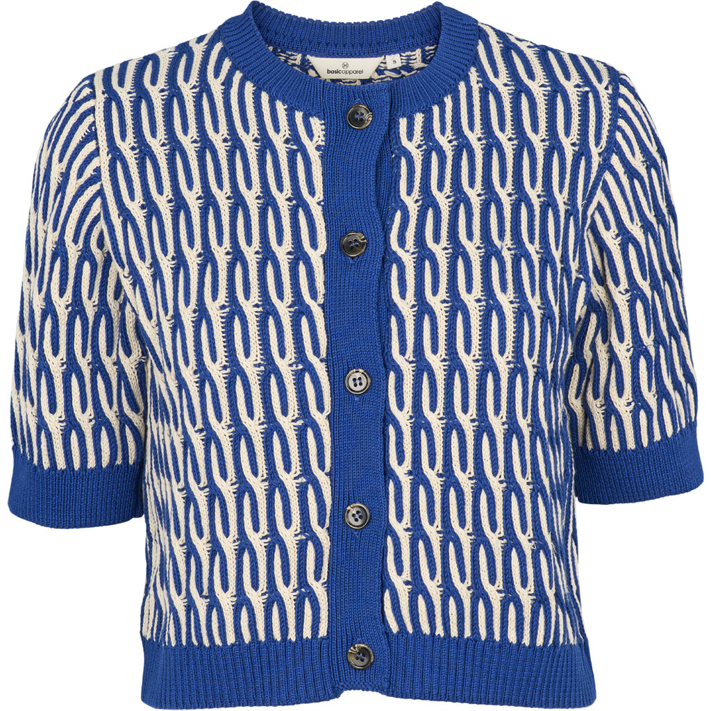 Minie Cardigan, Sodalite Blue/Whisper White, Basic Apparel