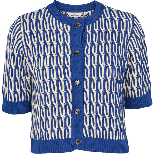 Minie Cardigan, Sodalite Blue/Whisper White, Basic Apparel