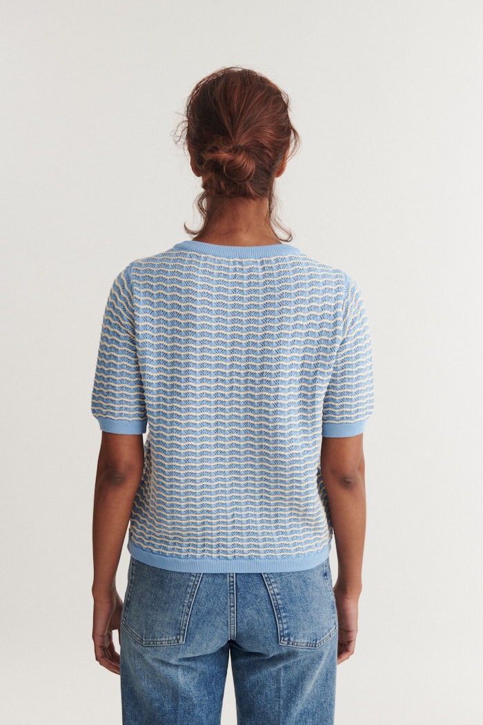 Cashi Granddad Pullover, Dutch Canal/Birch, Basic Apparel