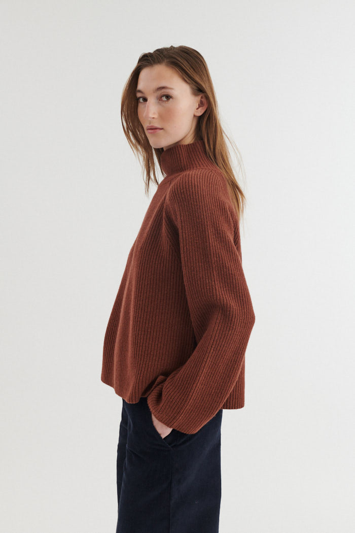 Cady Raglan Sweater, Tortoise Shell, Basic Apparel