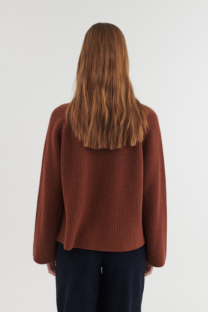 Cady Raglan Sweater, Tortoise Shell, Basic Apparel