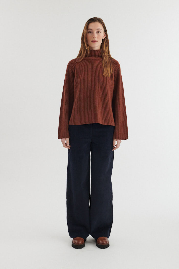 Cady Raglan Sweater, Tortoise Shell, Basic Apparel