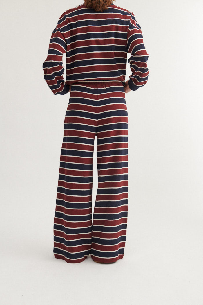 Anneli Pants (Bordeaux Truffle/Sky Captain)