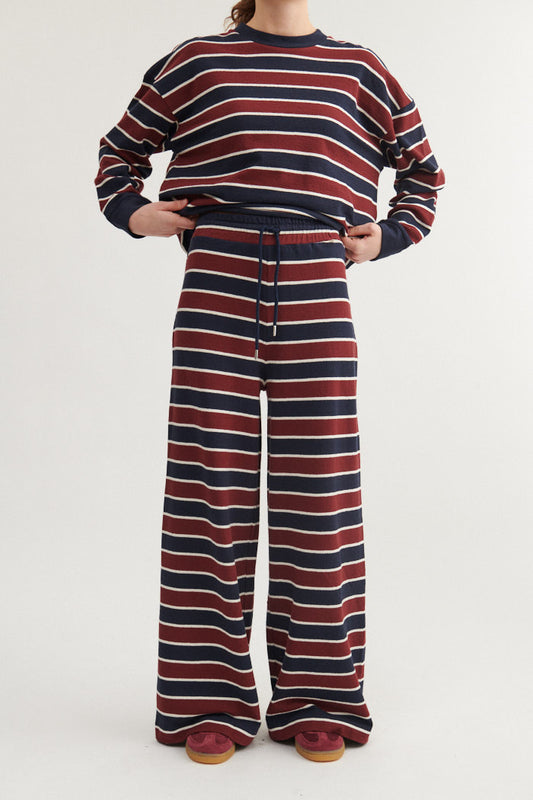 Anneli Pants (Bordeaux Truffle/Sky Captain)