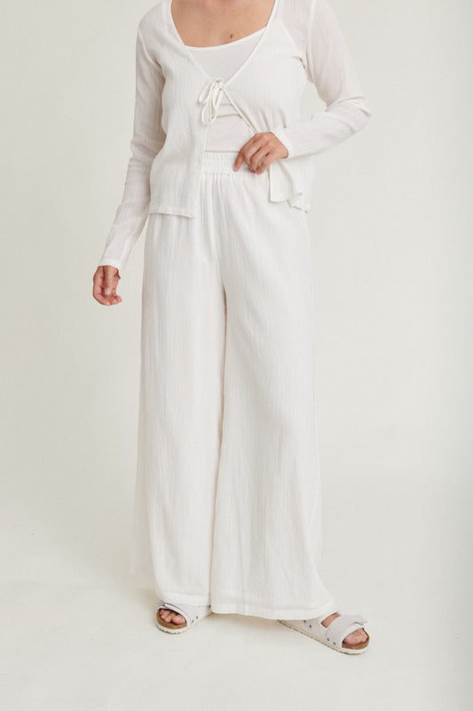 Simone Loose Pants WHISPER WHITE