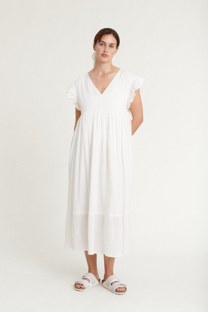 Simone Dress WHISPER WHITE