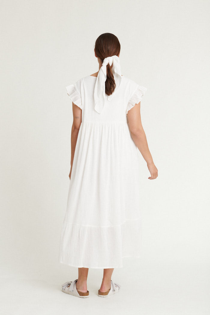 Simone Dress WHISPER WHITE