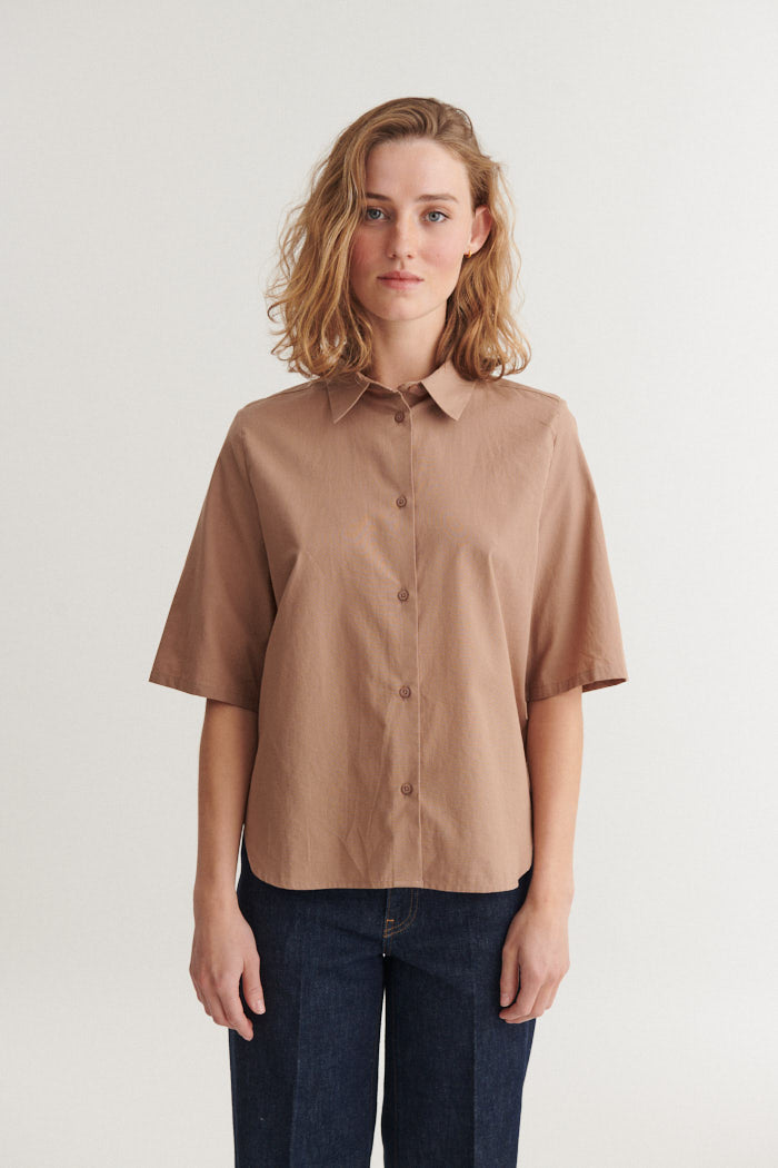 Silje SS Shirt, Portobella, Basic Apparel
