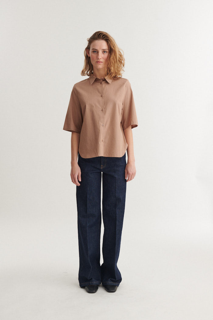 Silje SS Shirt, Portobella, Basic Apparel