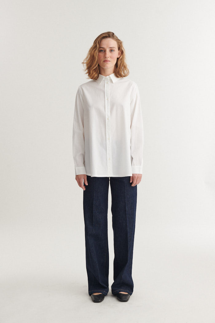 Silje Shirt, Bright White, Basic Apparel