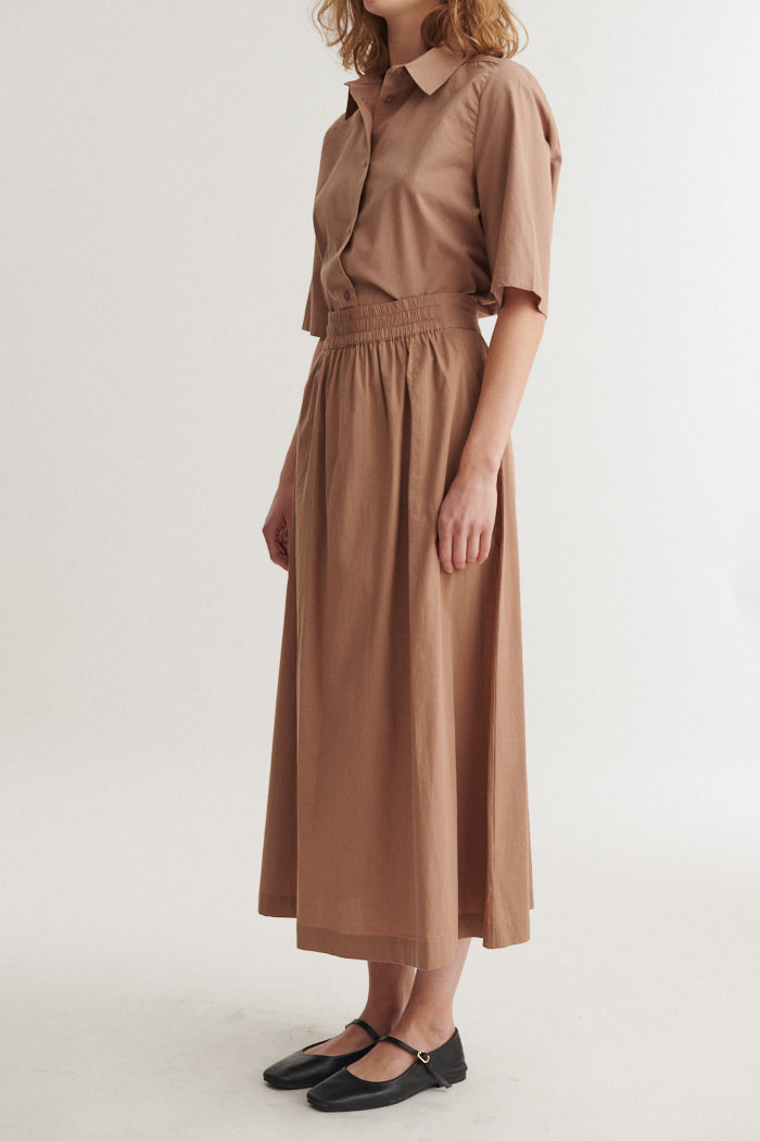 Silje Long Skirt, Portobella, Basic Apparel