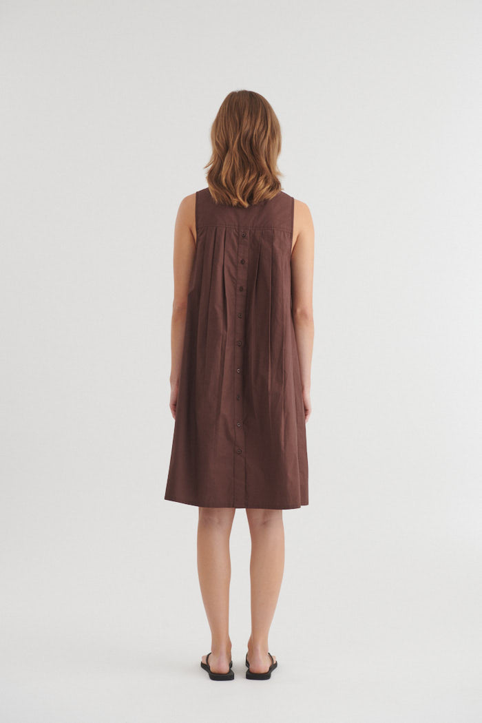 Ida Dress, Chicory Coffee, Basic Apparel
