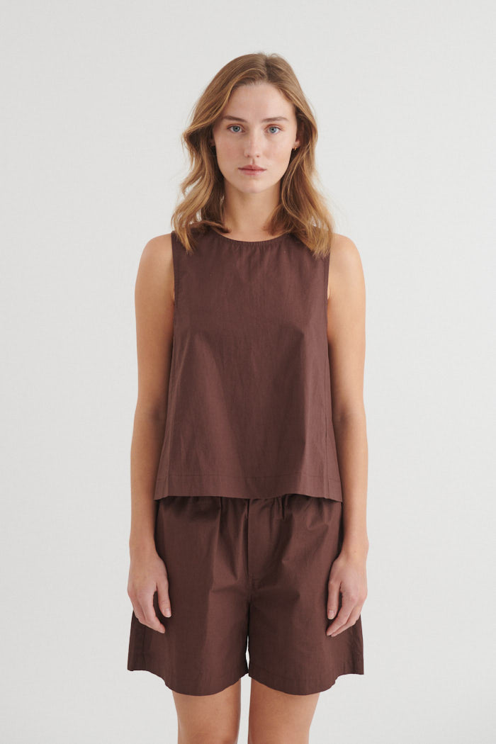 Ida Top, Chicory Coffee, Basic Apparel