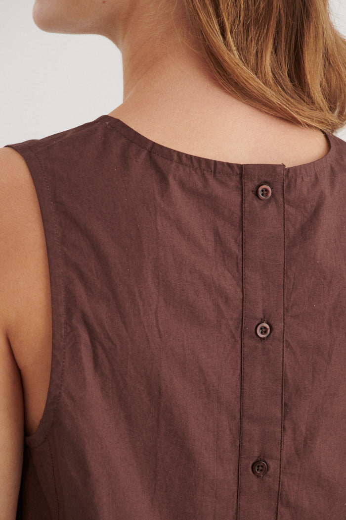 Ida Top, Chicory Coffee, Basic Apparel