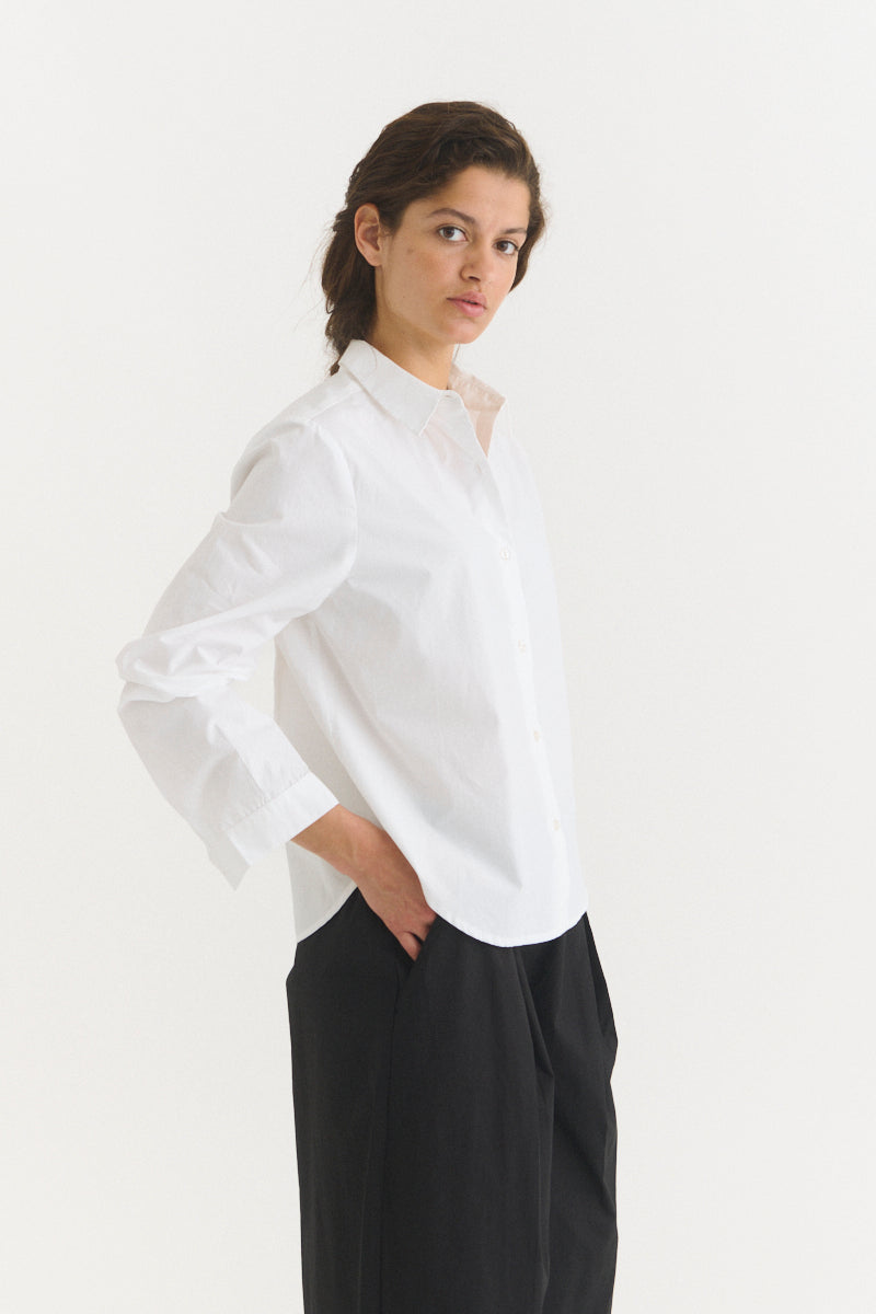 Silje Shirt, Bright White, Basic Apparel