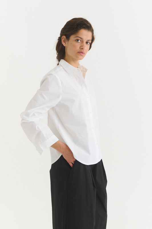 Silje Shirt, Bright White, Basic Apparel