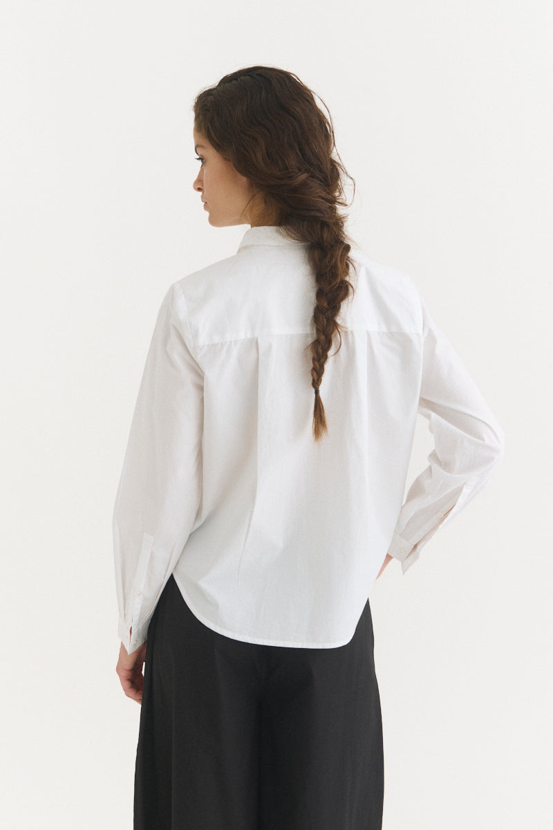 Silje Shirt, Bright White, Basic Apparel