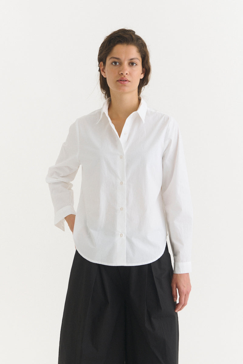 Silje Shirt, Bright White, Basic Apparel