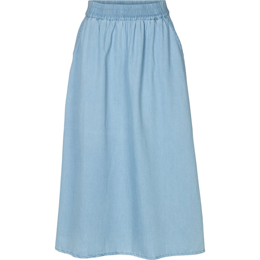 Cody Skirt, Light Wash, Basic Apparel