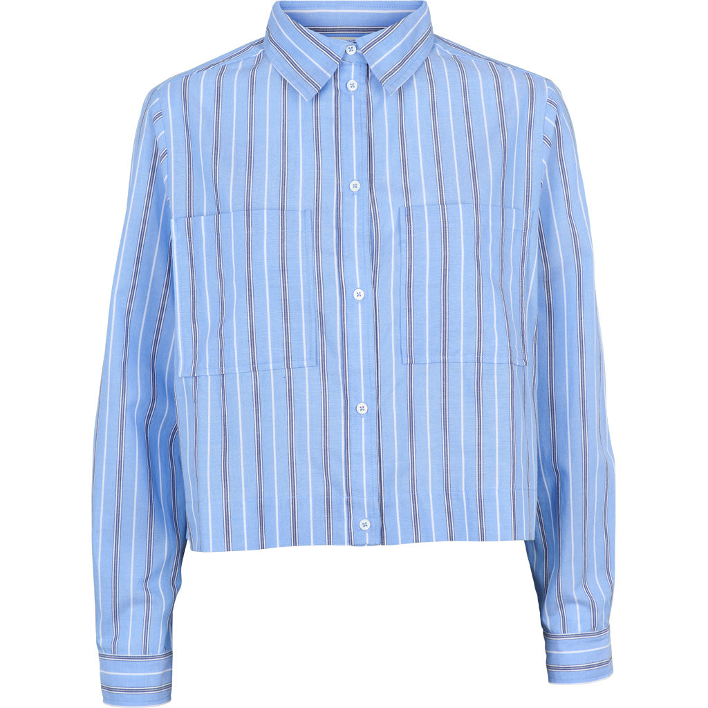 Siba Cropped Shirt, Frozen Fjord Mix, Basic Apparel