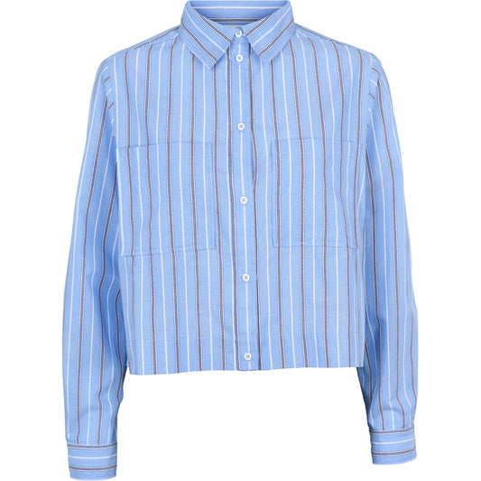 Siba Cropped Shirt, Frozen Fjord Mix, Basic Apparel