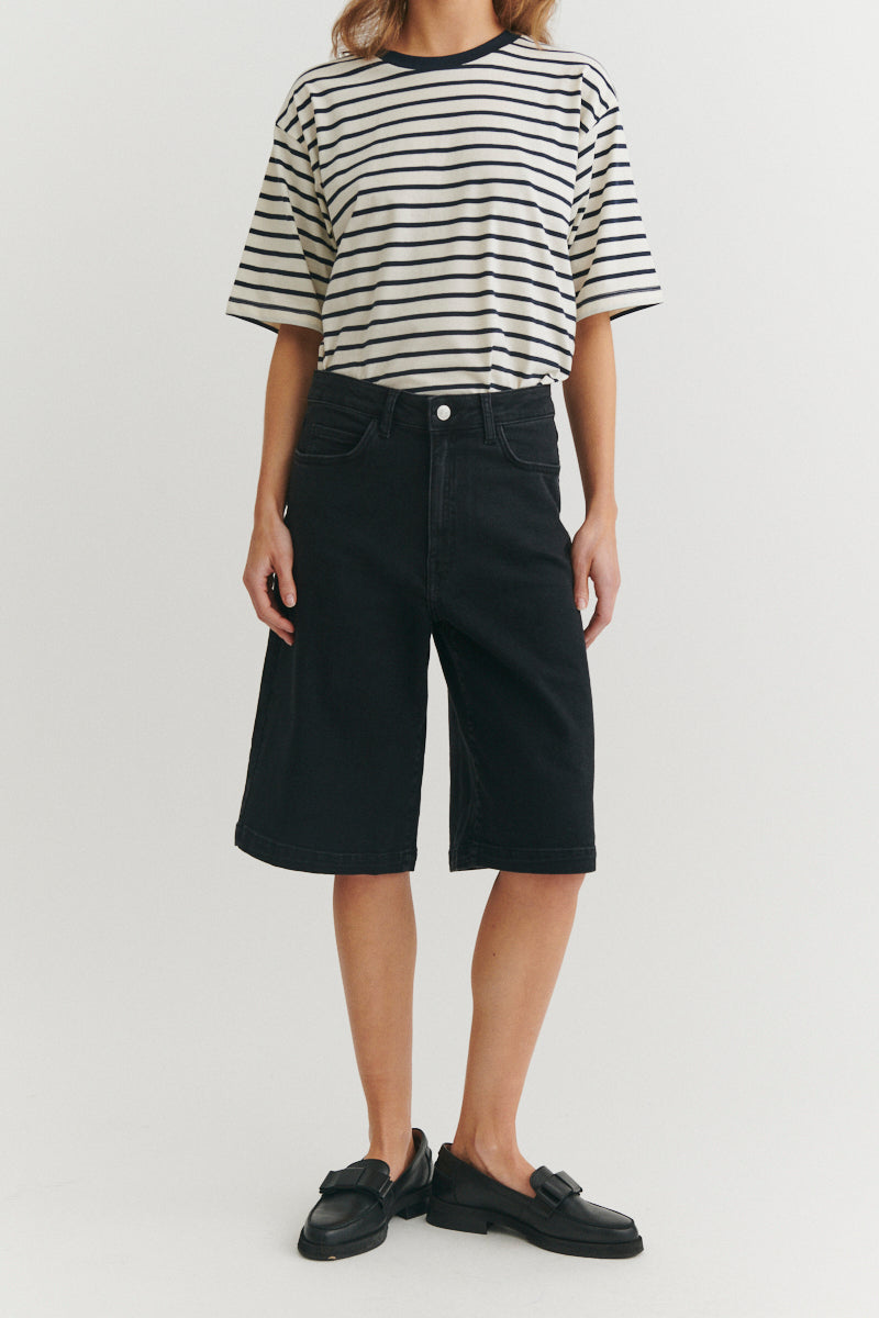 Ea Jeans Shorts, Black, Basic Apparel