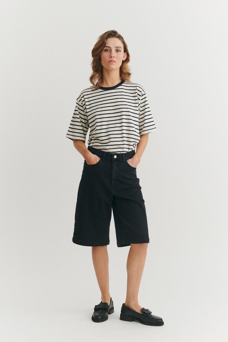 Ea Jeans Shorts, Black, Basic Apparel