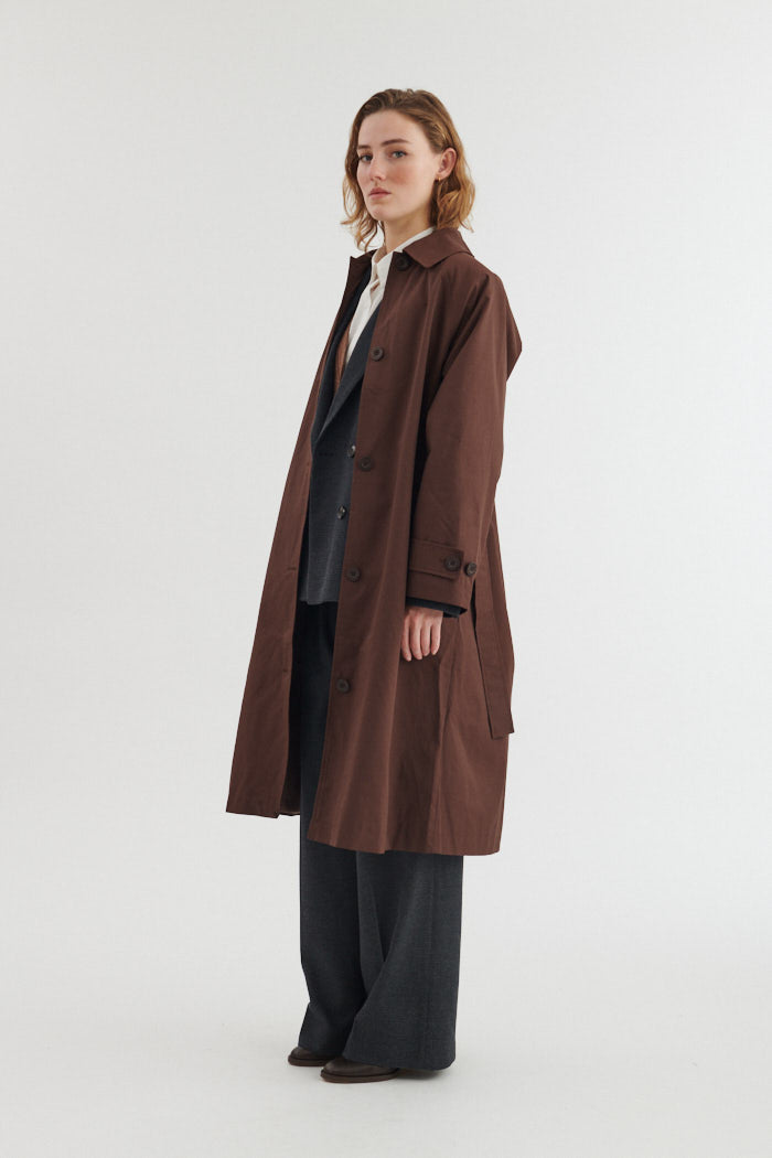 Gise Raglan Coat, Chicory Coffee, Basic Apparel
