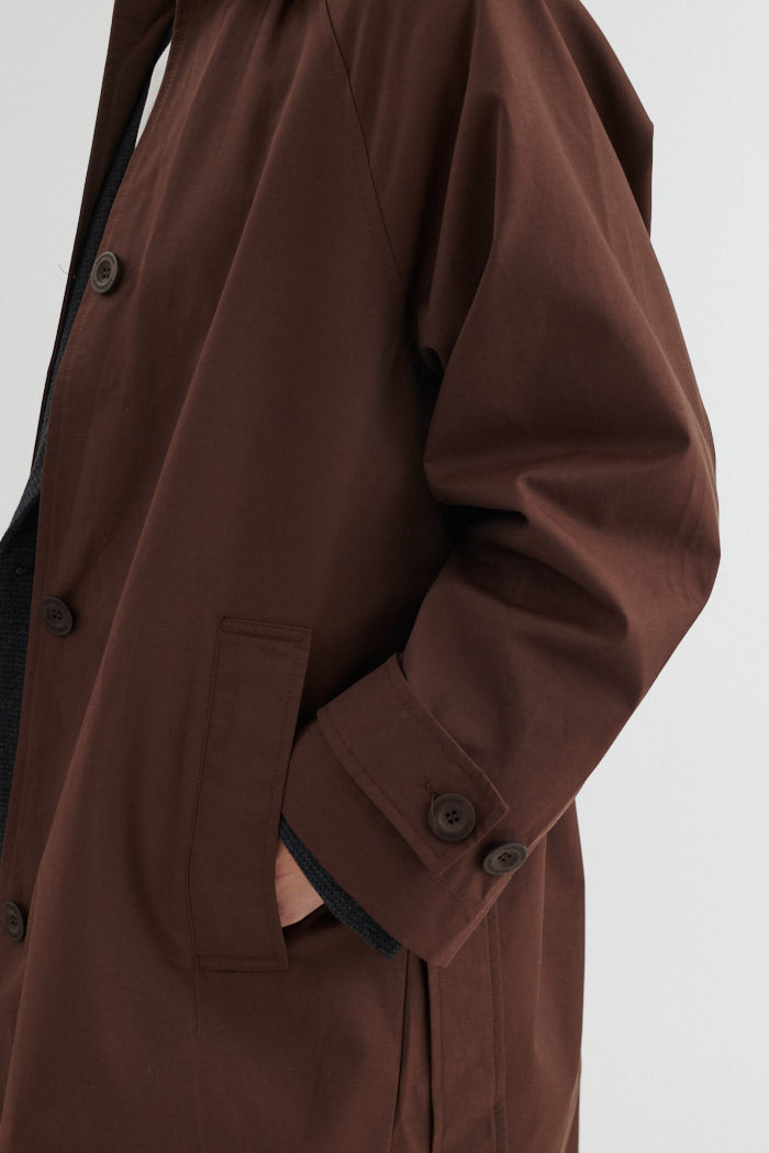 Gise Raglan Coat, Chicory Coffee, Basic Apparel
