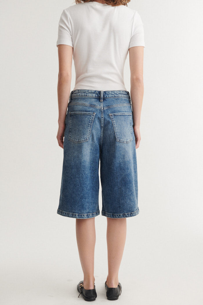 Ea Jeans Shorts, Stone Washed, Basic Apparel