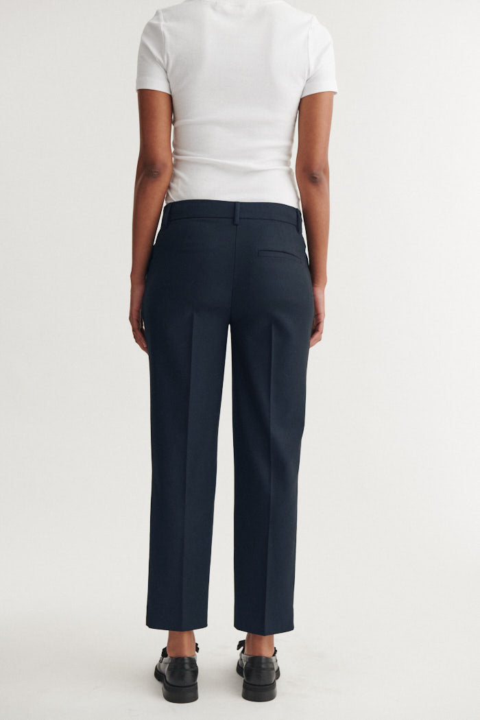 Radi Slim Pants, Navy Melange, Basic Apparel