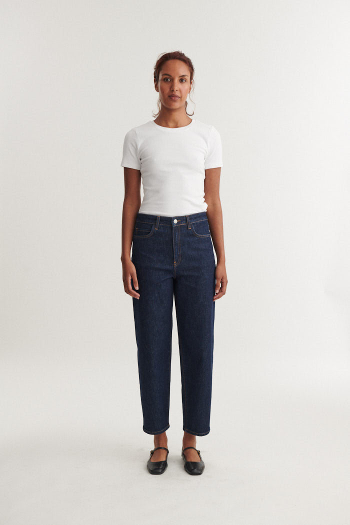 Ea Rinse Wash Jeans, Raw Denim, Basic Apparel