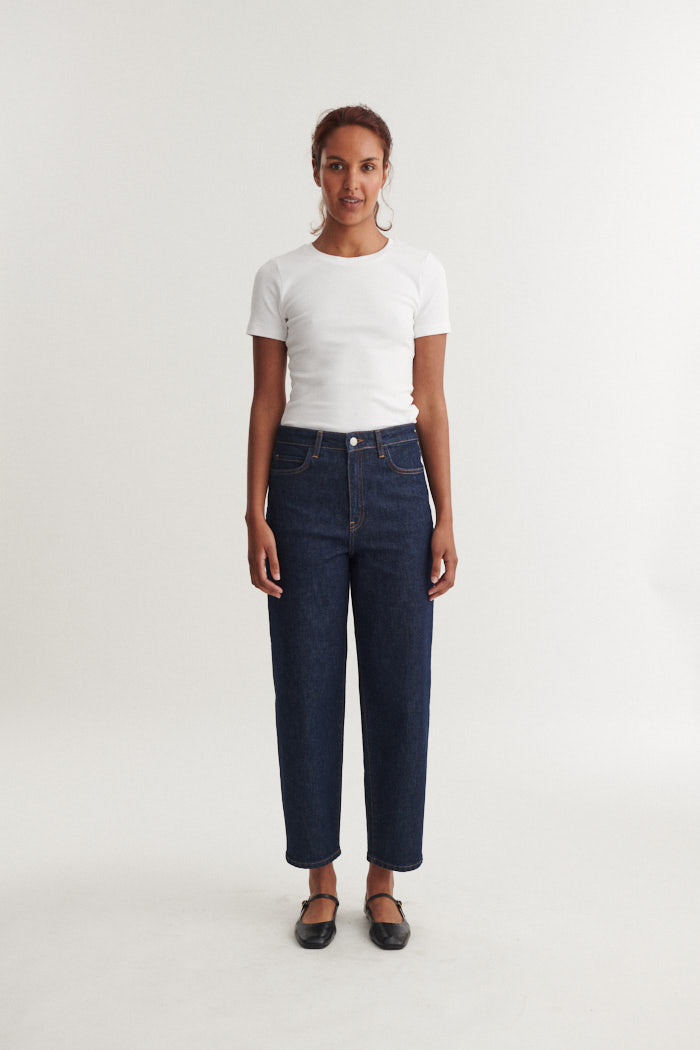 Ea Rinse Wash Jeans, Raw Denim, Basic Apparel
