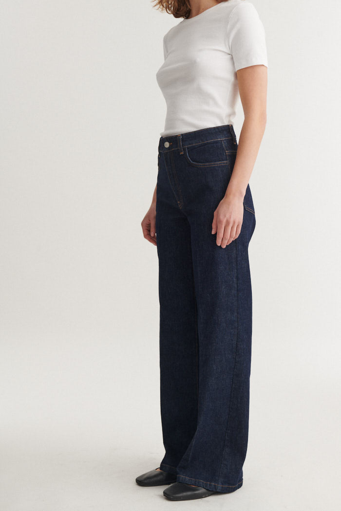 Enya Rinse Wash Jeans, Raw Denim, Basic Apparel