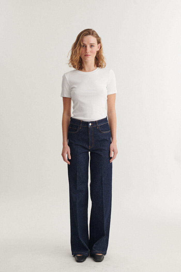 Enya Rinse Wash Jeans, Raw Denim, Basic Apparel