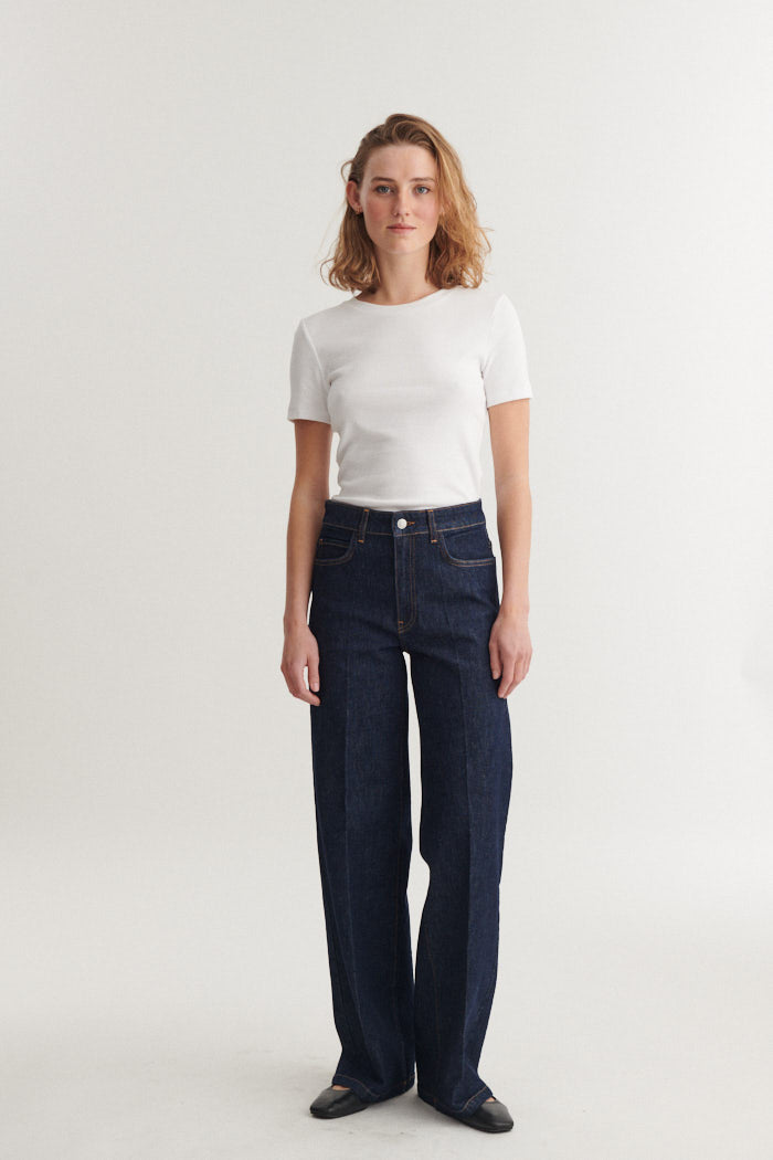 Enya Rinse Wash Jeans, Raw Denim, Basic Apparel