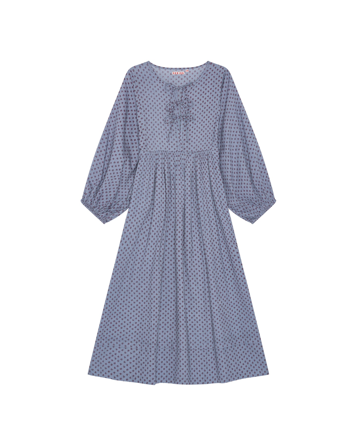 Astrid Bow Dress, Sapphire, Habiba