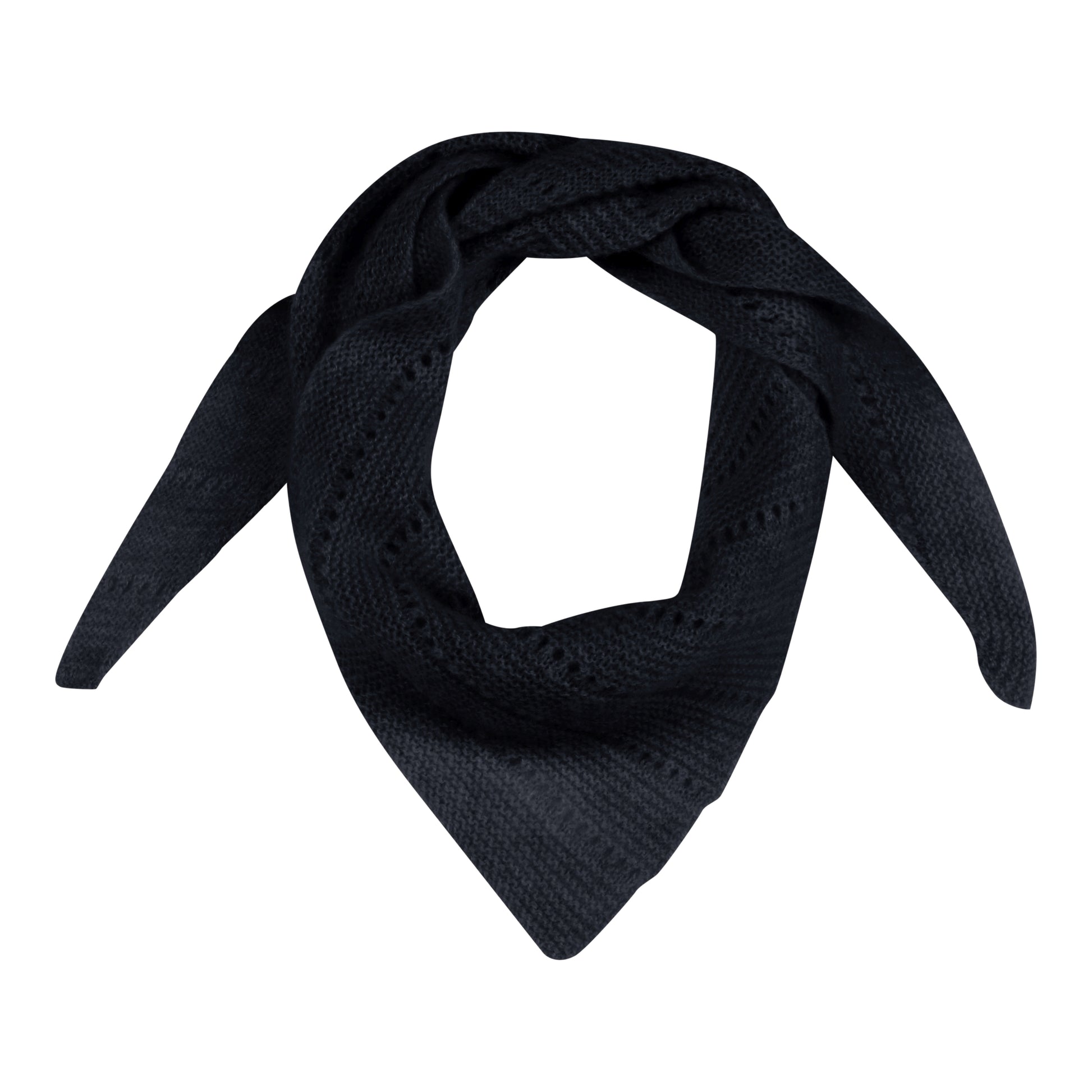 Navy cashmere tørklæde