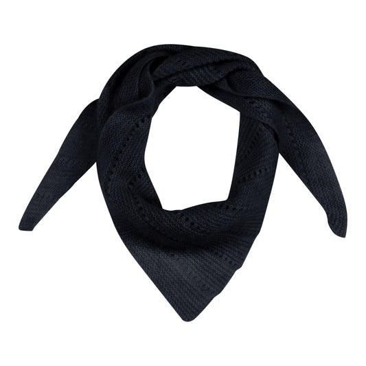 Navy cashmere tørklæde
