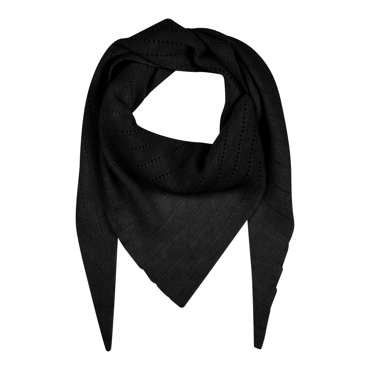 Doha Cashmere Scarf Large Black