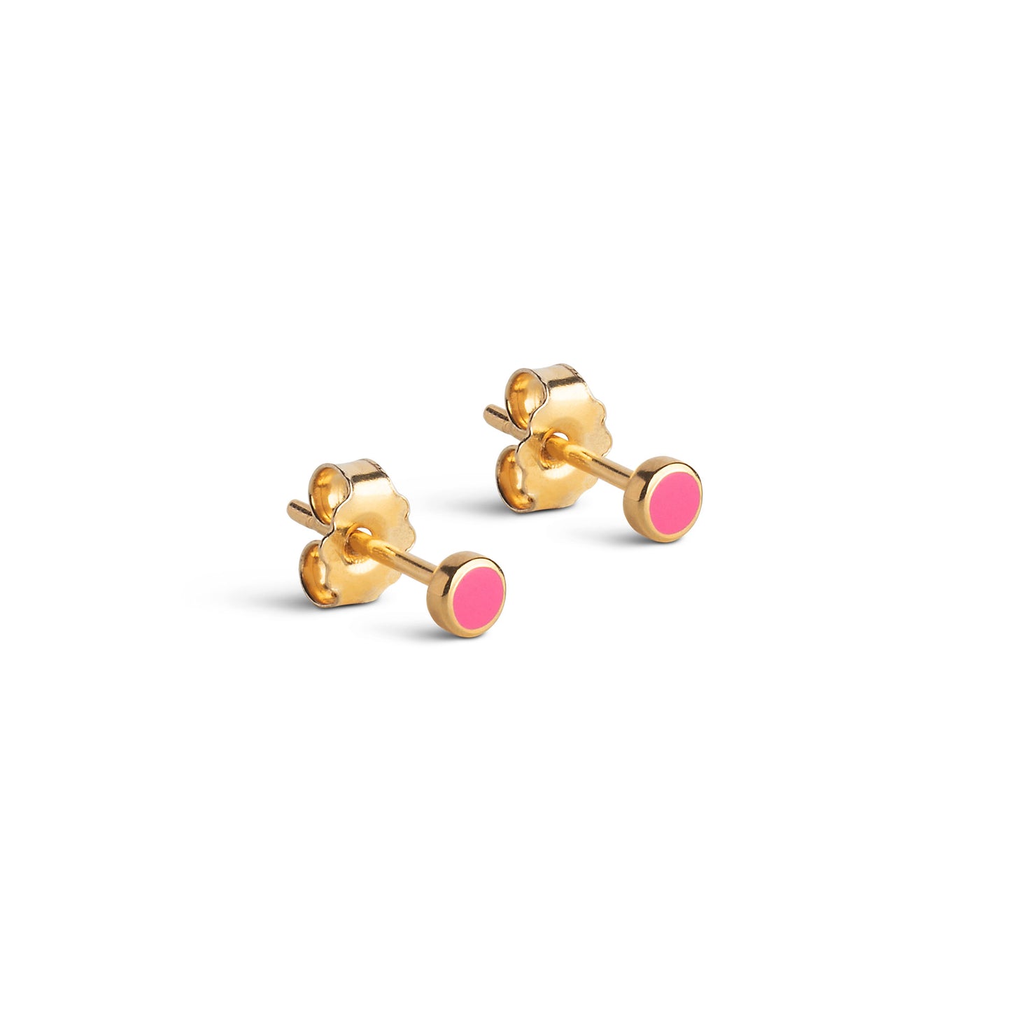 Ørestik 'Enamel Dot' (pink)