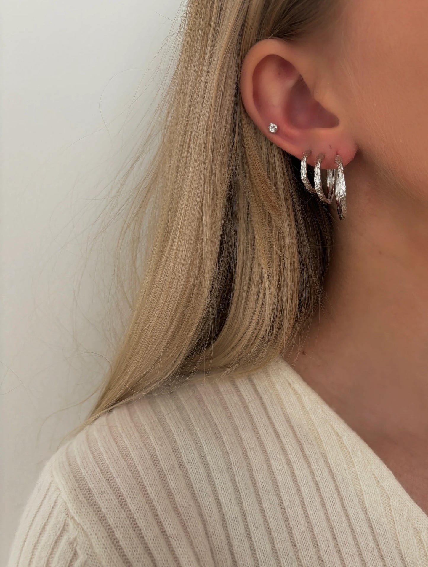 Elio Earring / Silver (M)