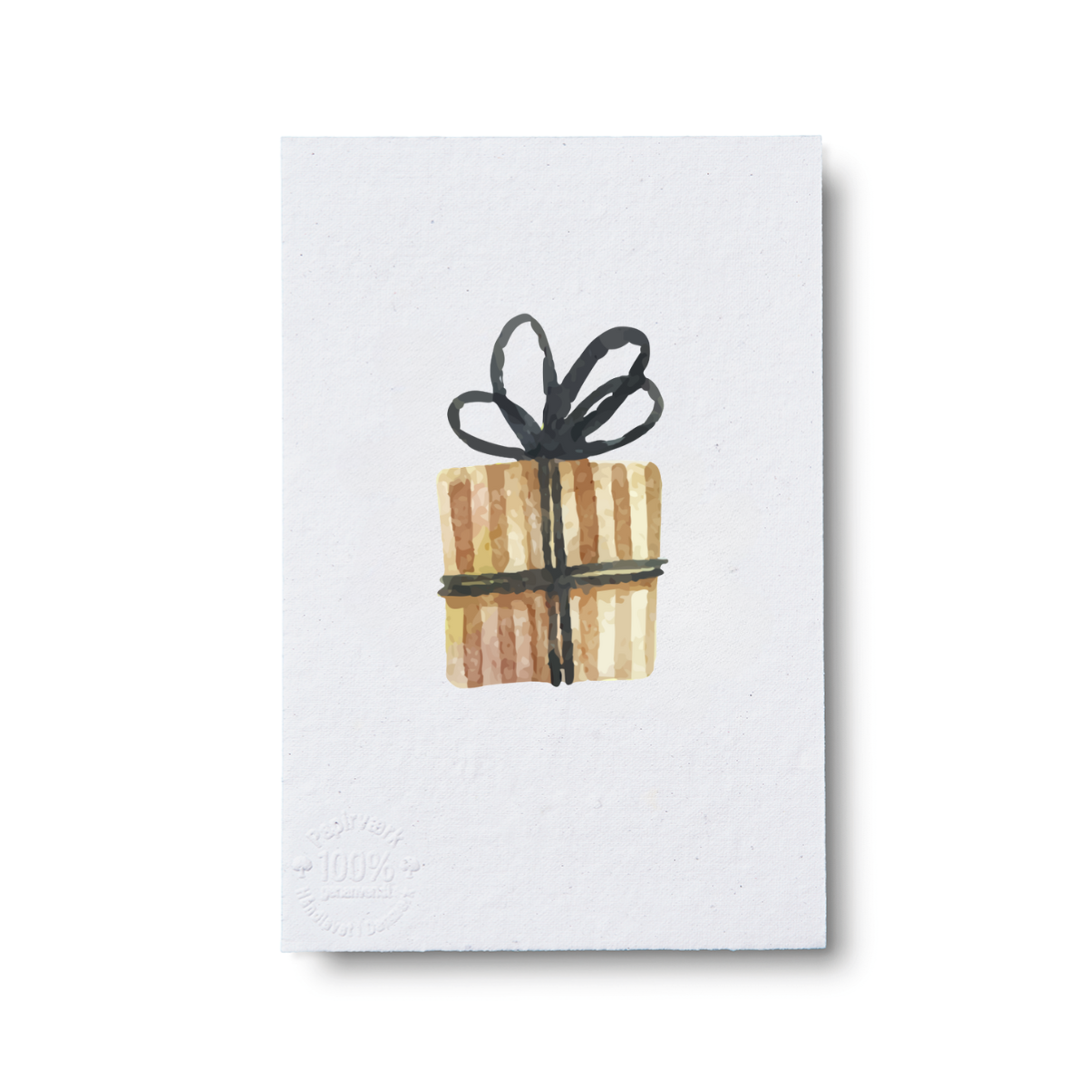 Gave stribet, A7 enkelt side, Papirværk