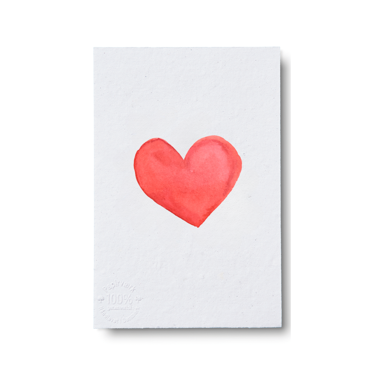 Hjerte, A7 enkelt side, Papirværk