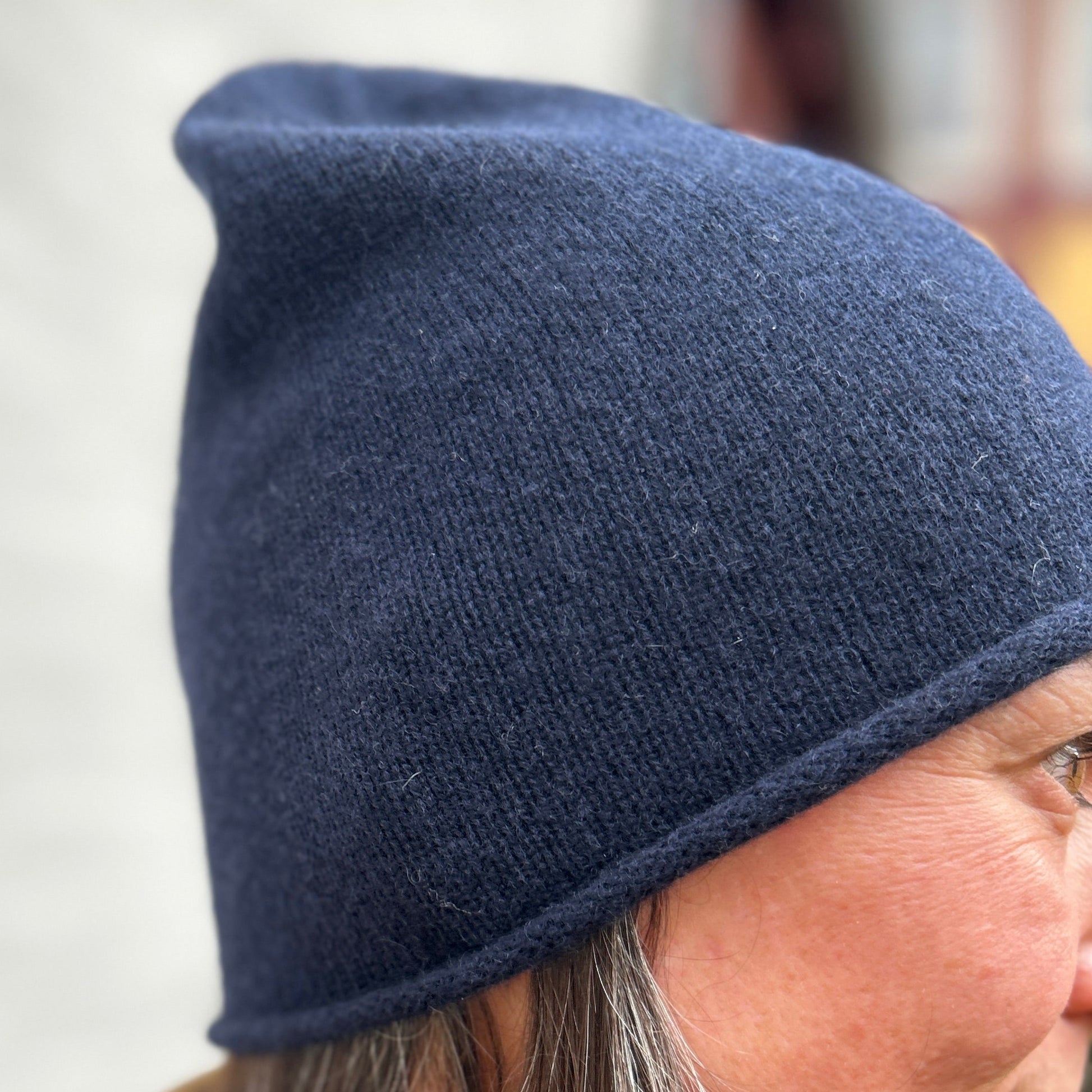Bonn Cashmere Beanie Navy