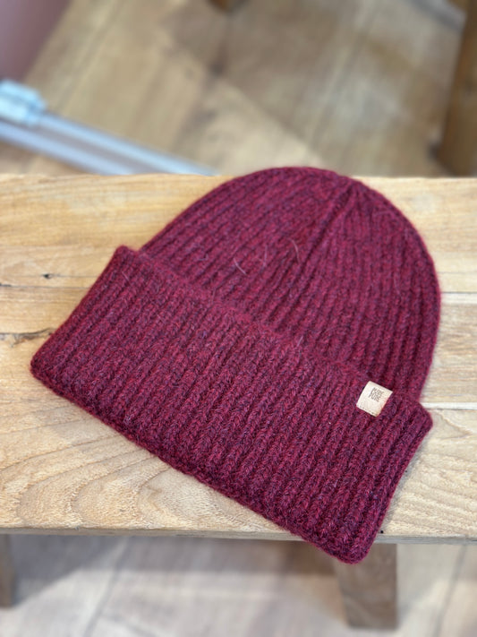 Strikket hue, Burgundy, Pure Pure
