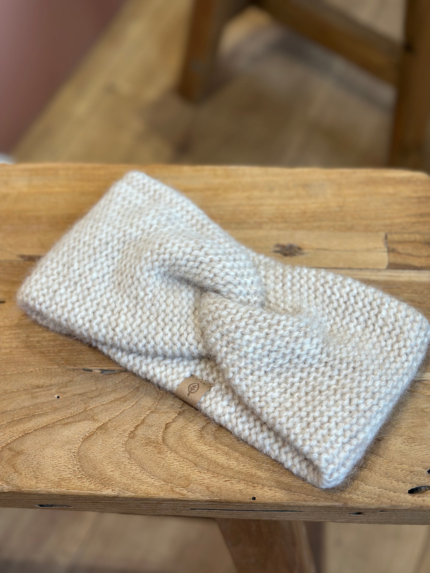 Strikket pandebånd, Oat, Pure Pure