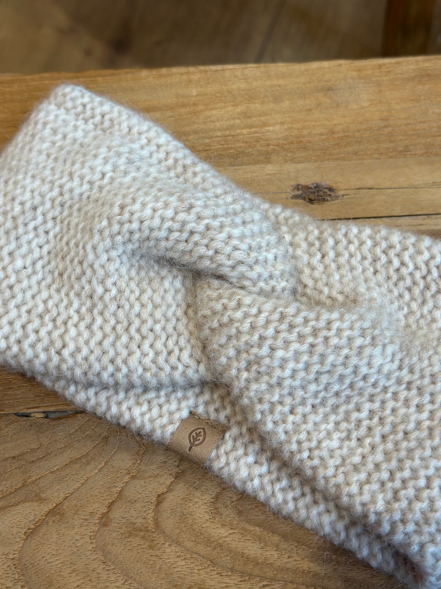 Strikket pandebånd, Oat, Pure Pure